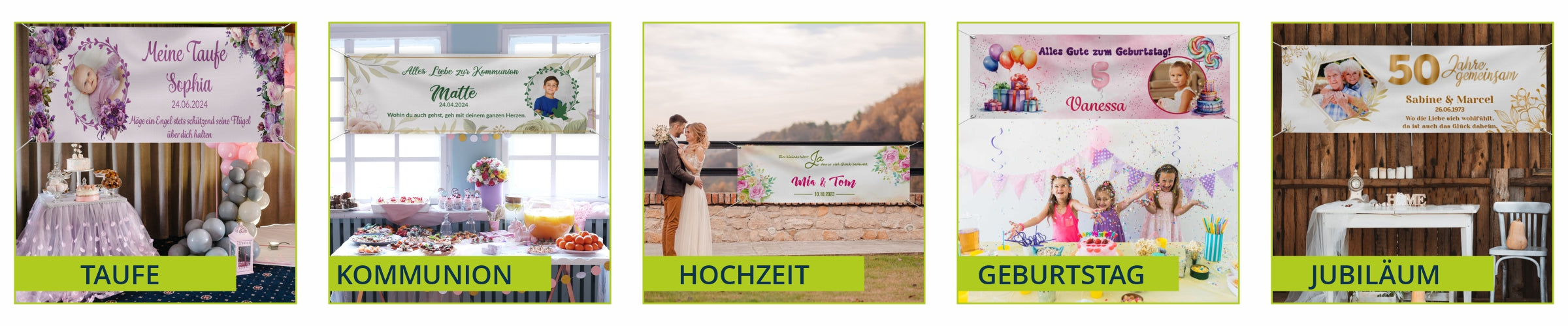 Geburtstag Personalisierte Banner