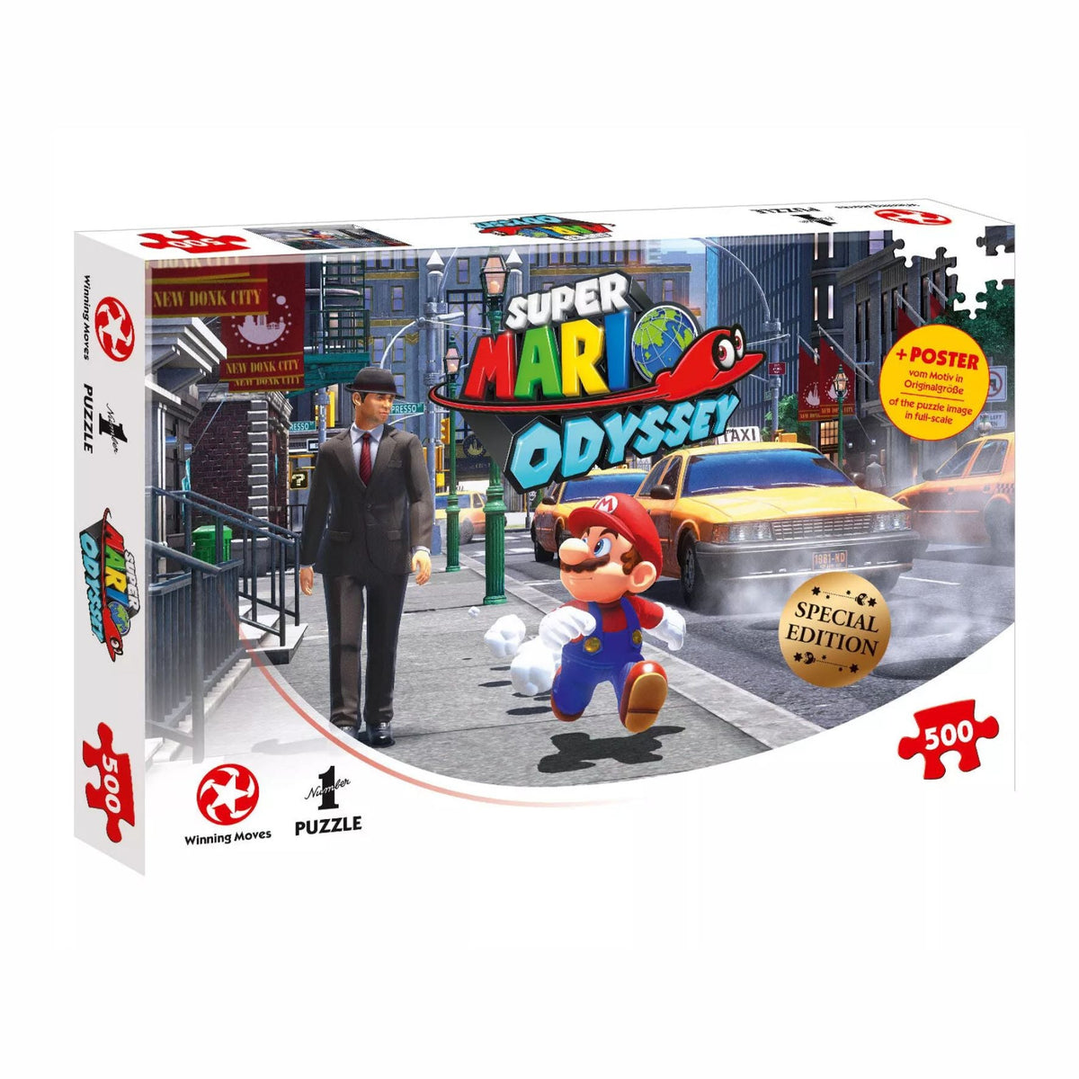 Puzzle Super Mario Odyssey New Donk City 500 Teile 48 x 34 cm