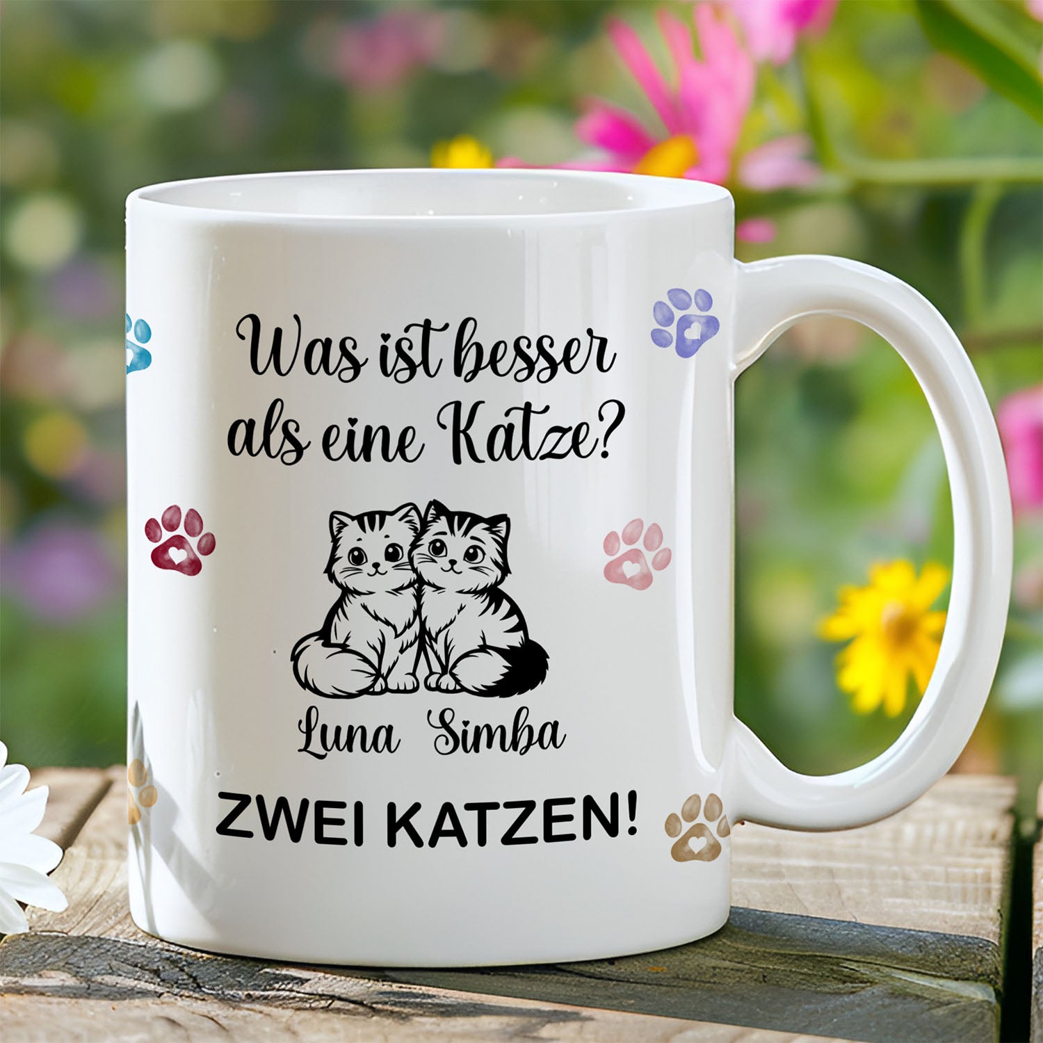 Personalisierte Tasse - Was ist besser als eine Katze - FOTOFOL