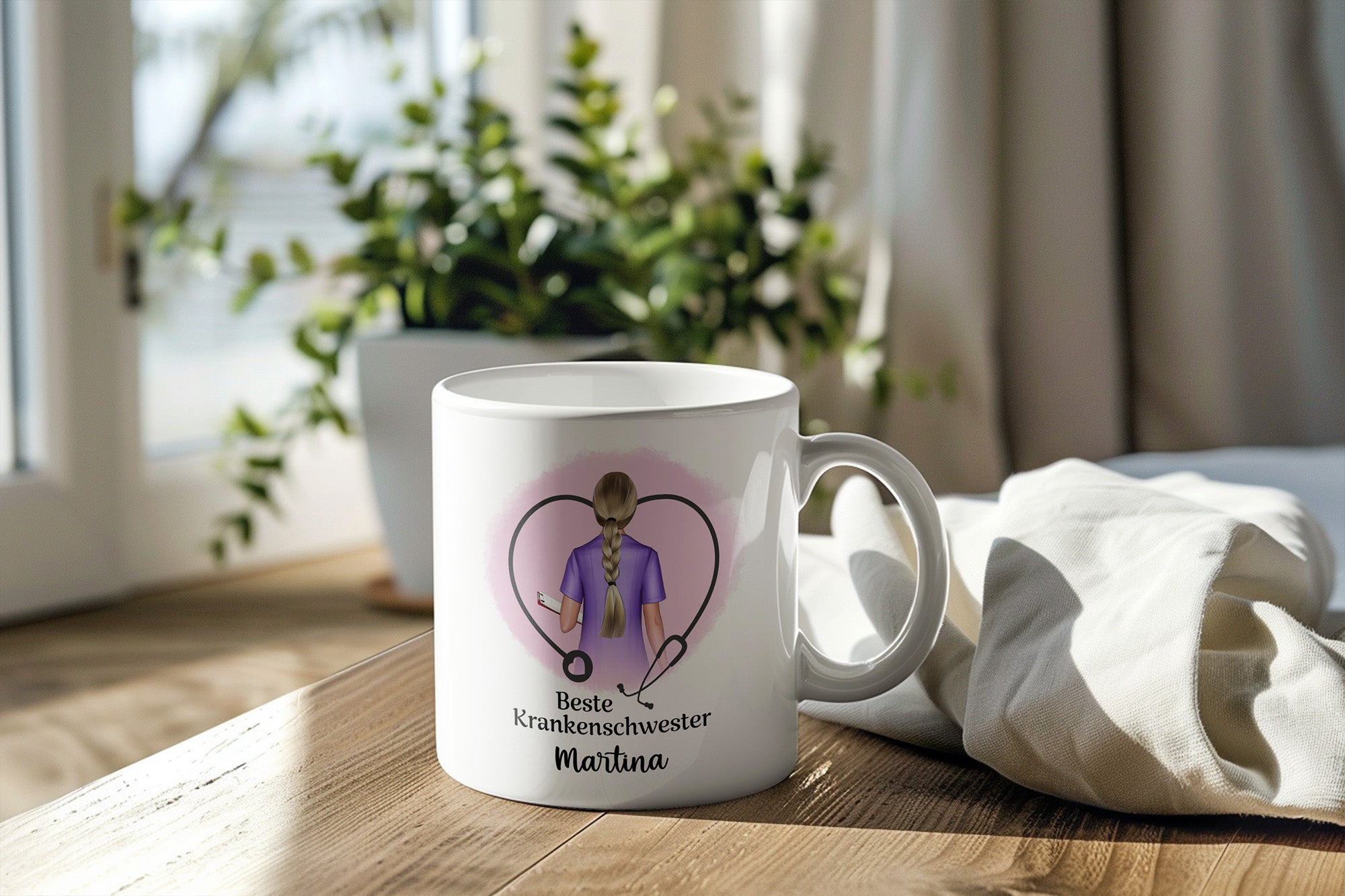 Personalisierte Tasse Beste Krankenschwester - FOTOFOL