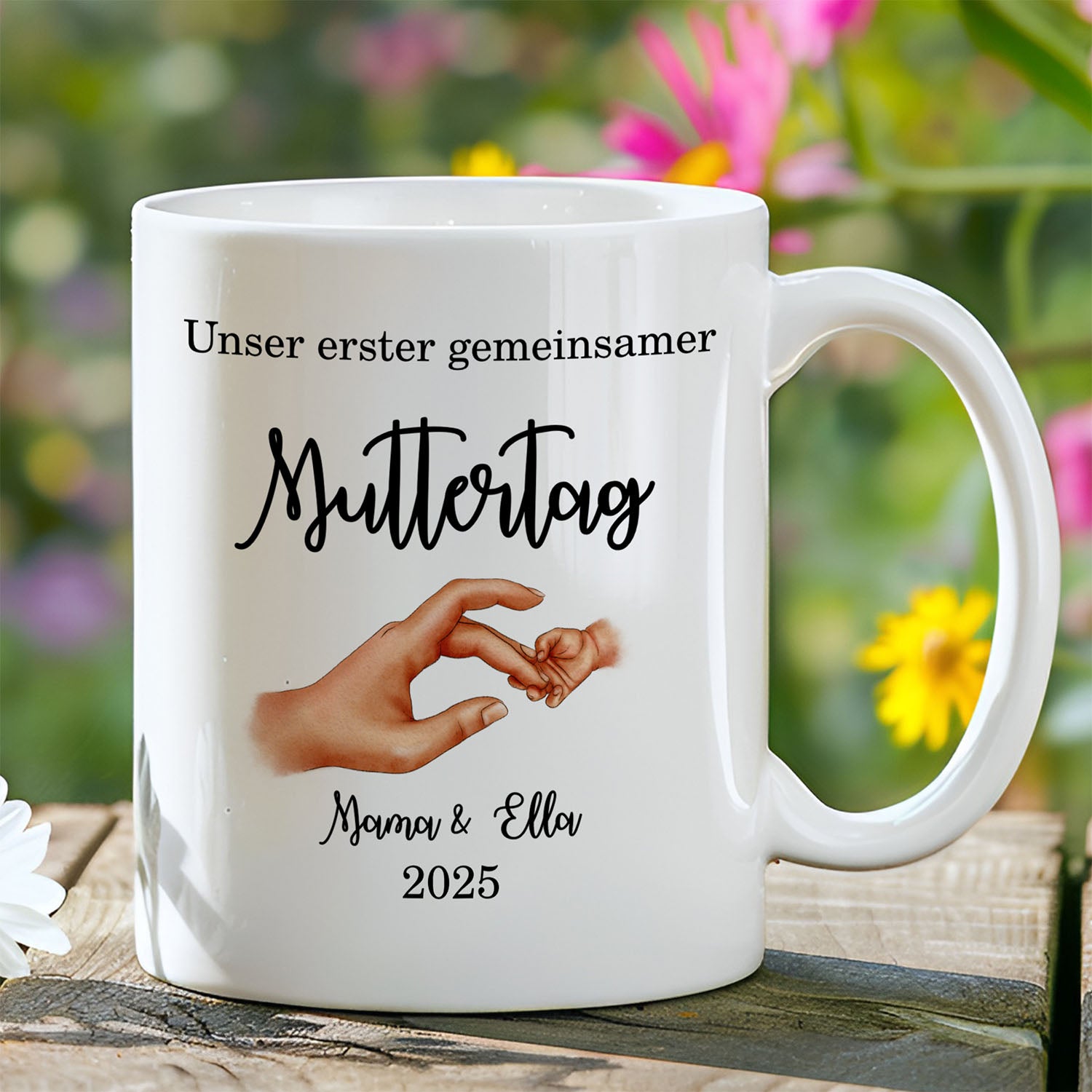 Personalisierte Tasse - Unser erster gemeinsamer Muttertag - FOTOFOL