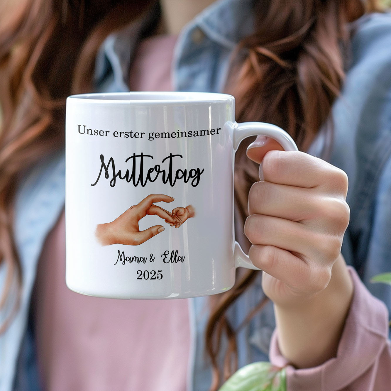 Personalisierte Tasse - Unser erster gemeinsamer Muttertag - FOTOFOL