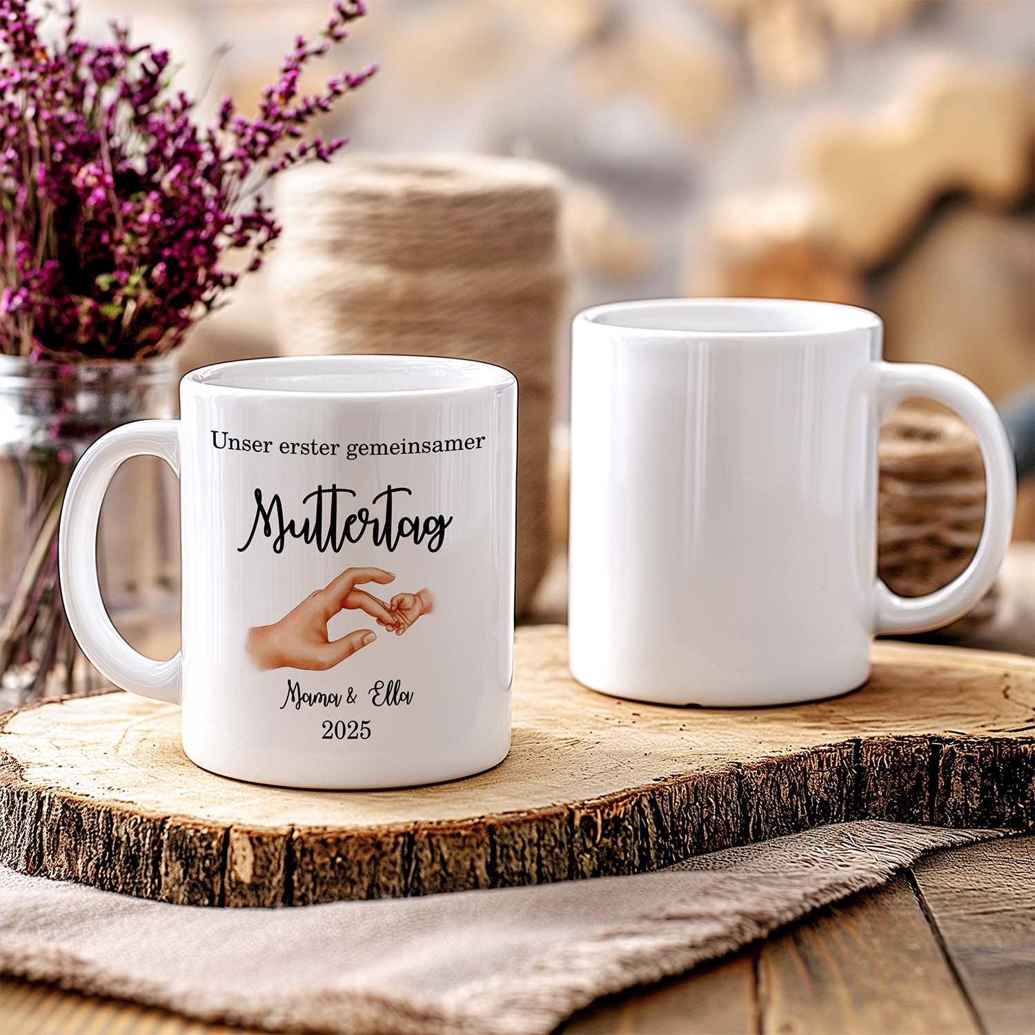 Personalisierte Tasse - Unser erster gemeinsamer Muttertag - FOTOFOL