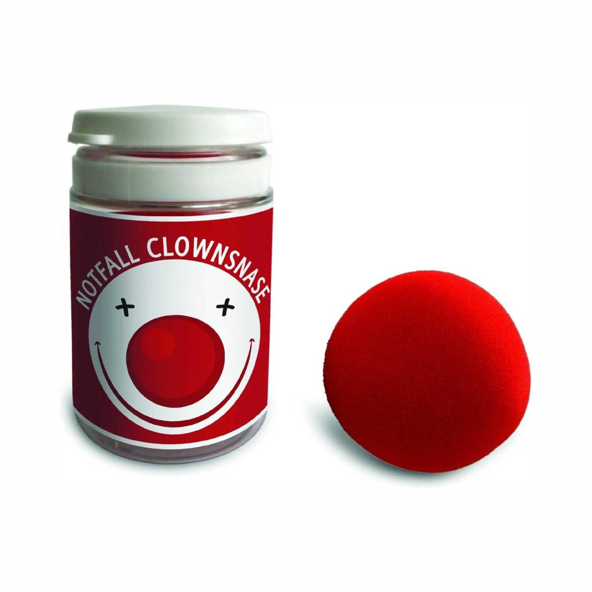 Notfall Clownsnase - Rote Nase aus Schaumstoff - 5 cm Durchmesser