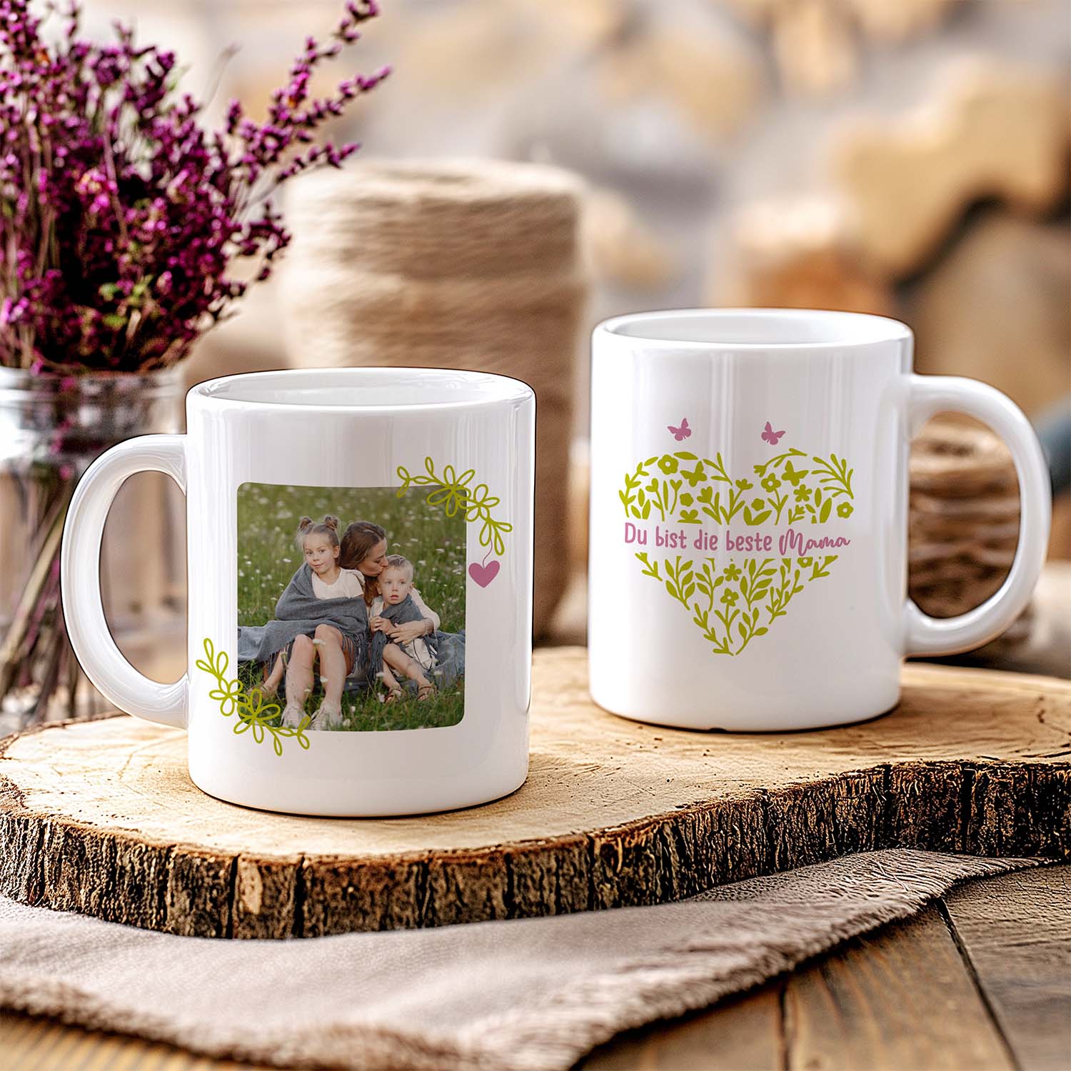 Personalisierte Tasse - Du bist die beste Mama - FOTOFOL