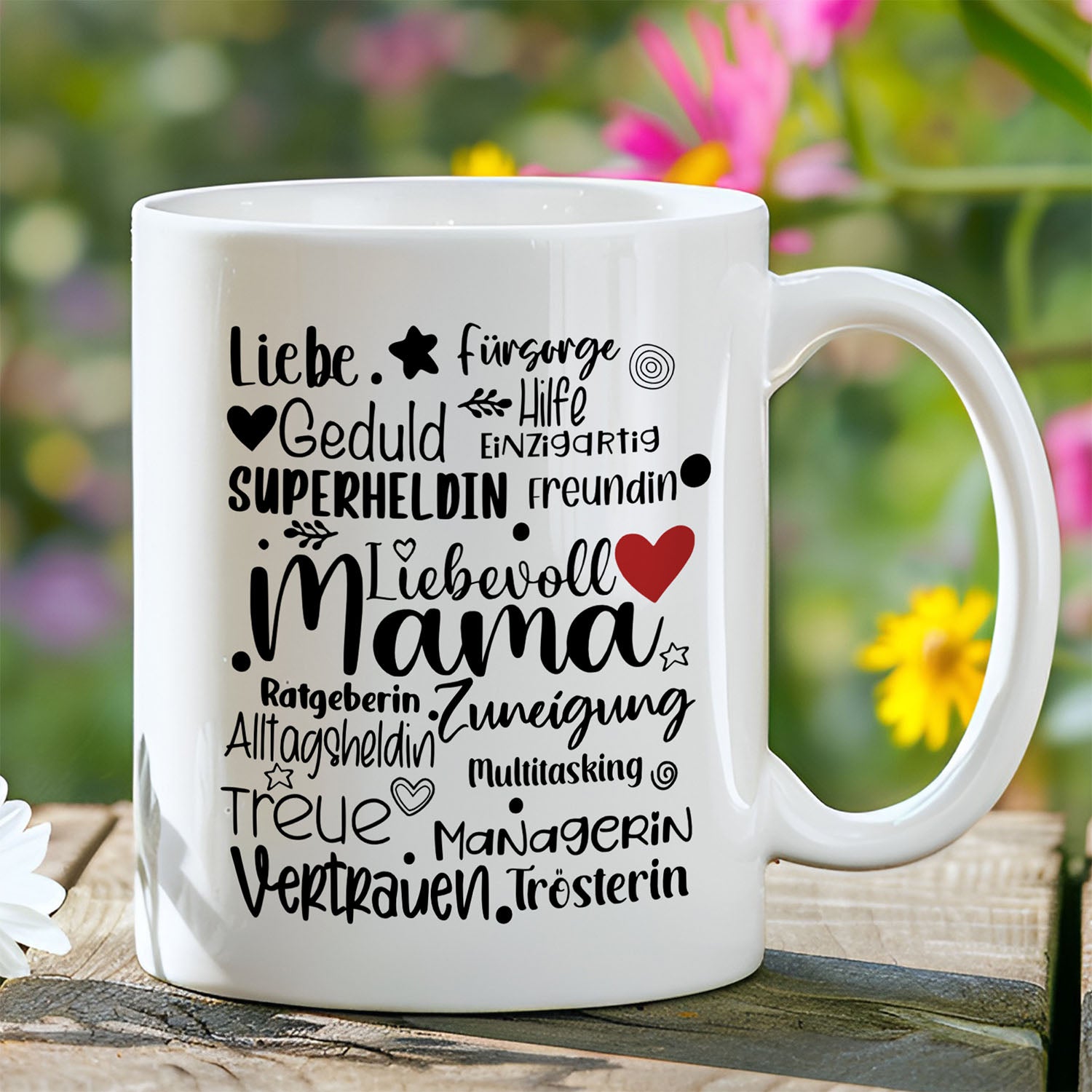 Personalisierte Tasse - Liebevoll Mama - FOTOFOL
