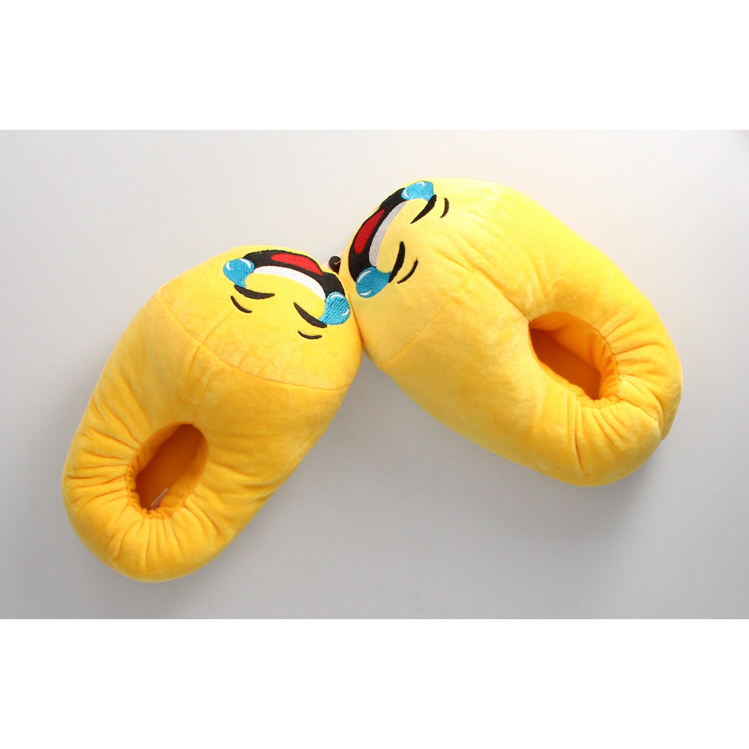 Lustige Emoji Hausschuhe - Lachende Trennen – Bequem, Warm & Stylisch - FOTOFOL