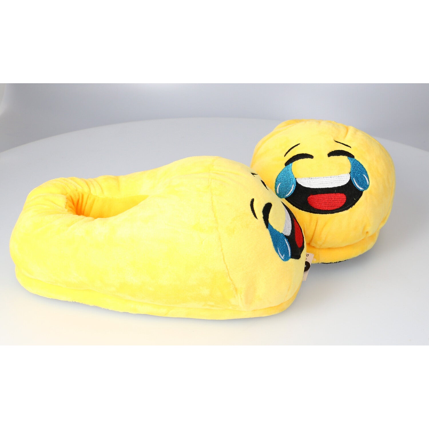 Lustige Emoji Hausschuhe - Lachende Trennen – Bequem, Warm & Stylisch - FOTOFOL