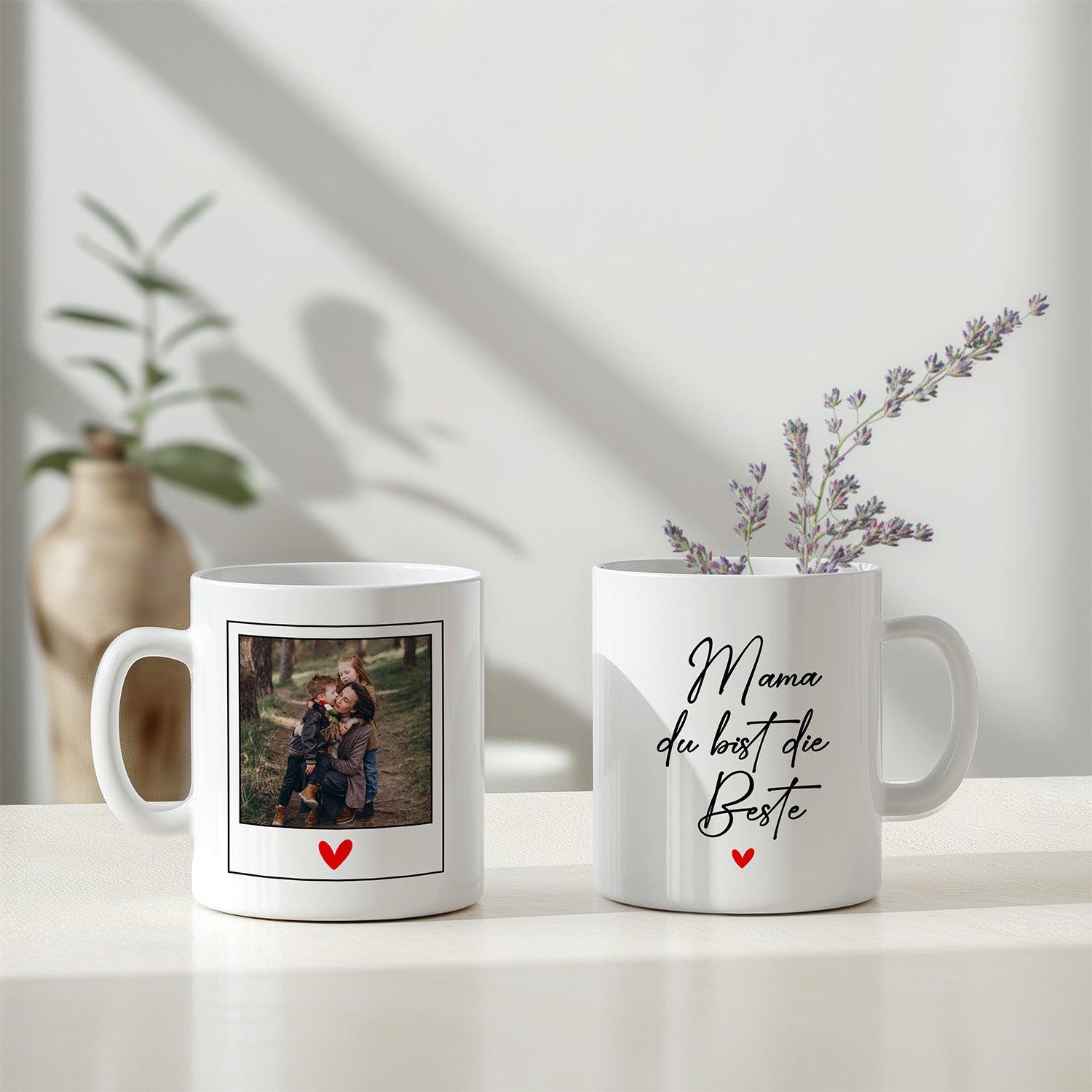 Personalisierte Tasse - Mama du bist die Beste mit Foto - FOTOFOL