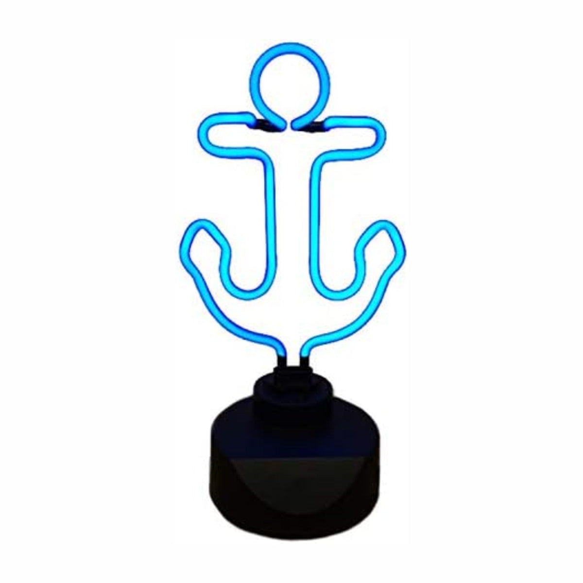 Neon Leuchte Anker, Höhe ca. 35 cm, 6W, mit 12V Adapter