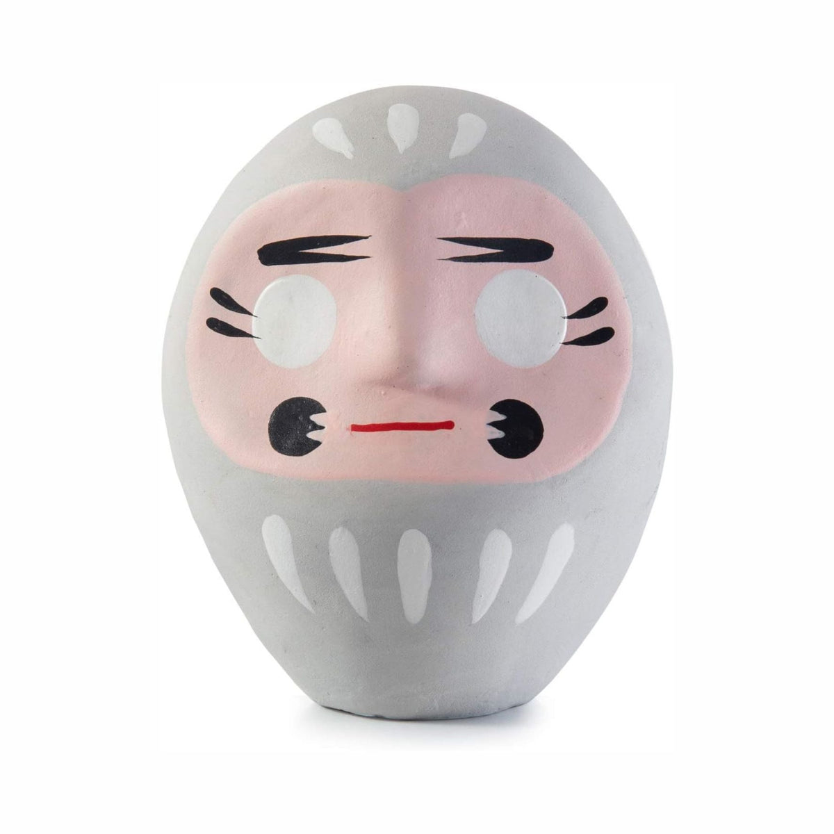 Donkey - Amulett Daruma hellgrau