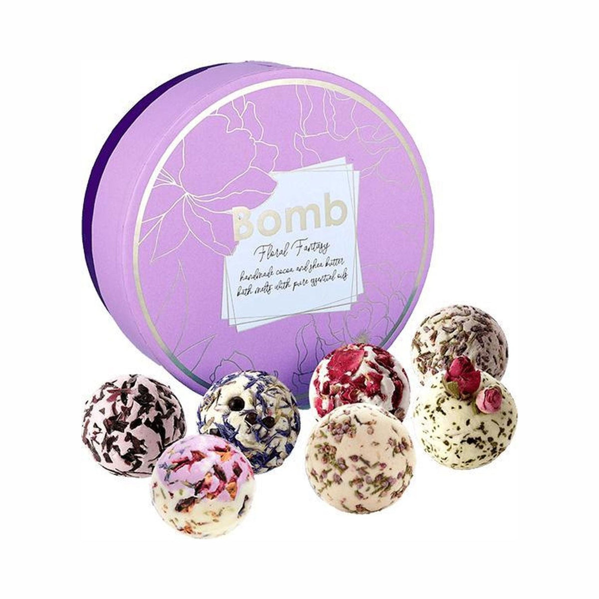 Badekugel-Set mit Floral Fantasy 7 Stück