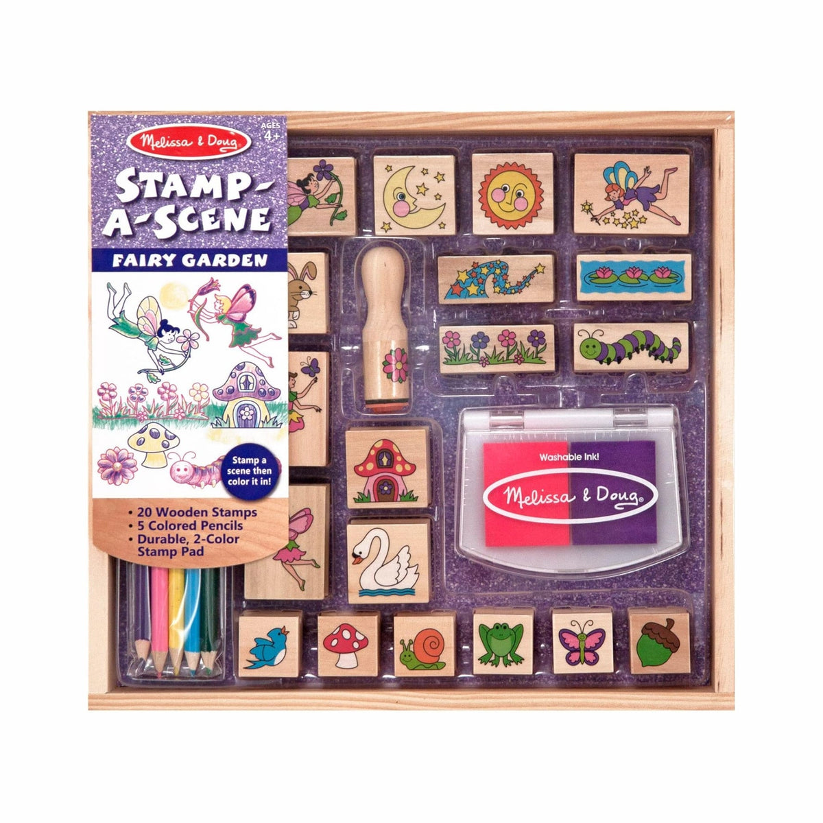 Melissa & Doug - Stamp-A-Scene-Fairy Garden