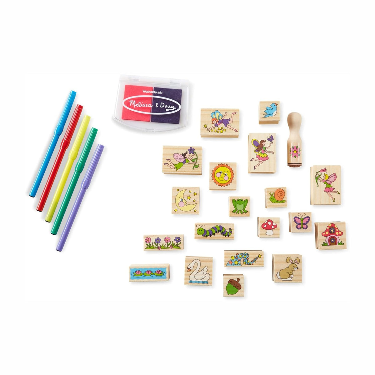 Melissa & Doug - Stamp-A-Scene-Fairy Garden