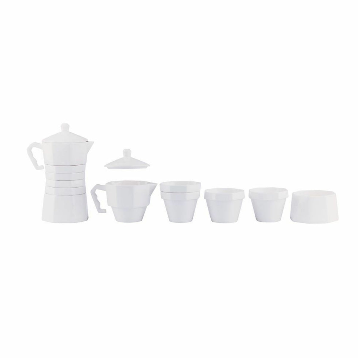 DOIY With Coffee Porcelain Coffee Set - 6-teiliges