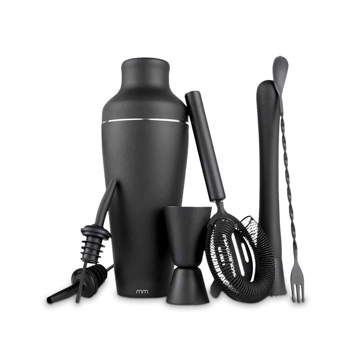 MM - Cocktail-Shaker-Set - Mattschwarz