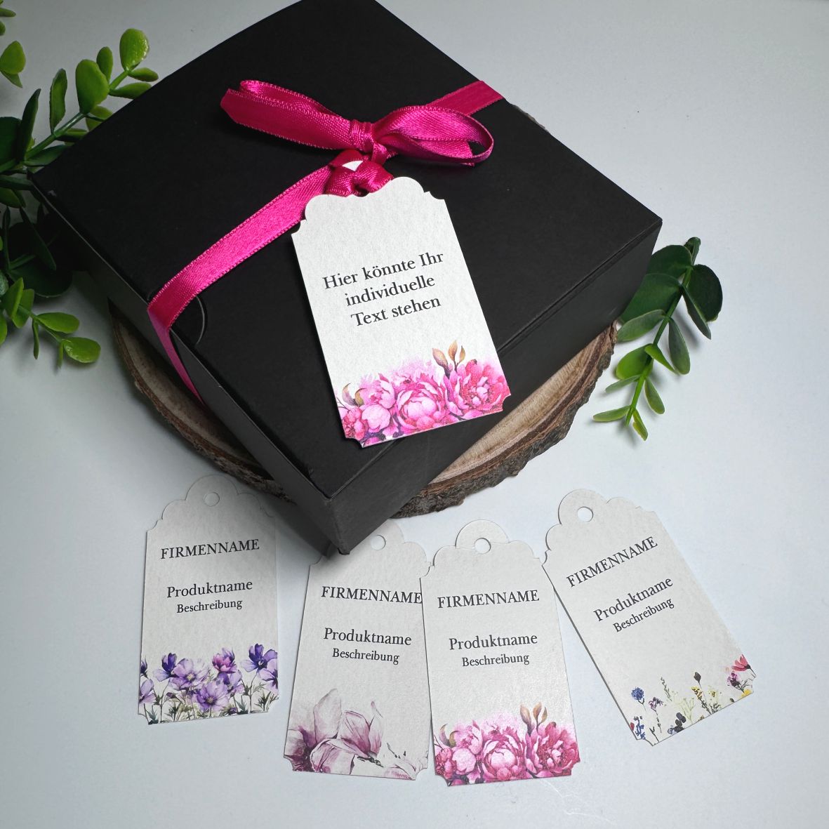 Etiketten Geschenkanhänger - Taufe Geburt Kommunion Konfirmation Hochzeit - FOTOFOL