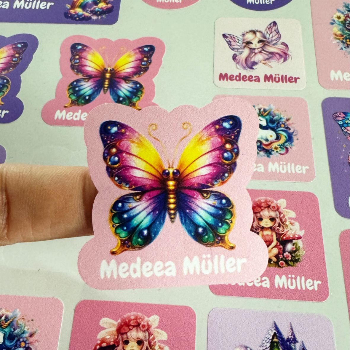 Namensaufkleber Set - Magische Feen - FOTOFOL
