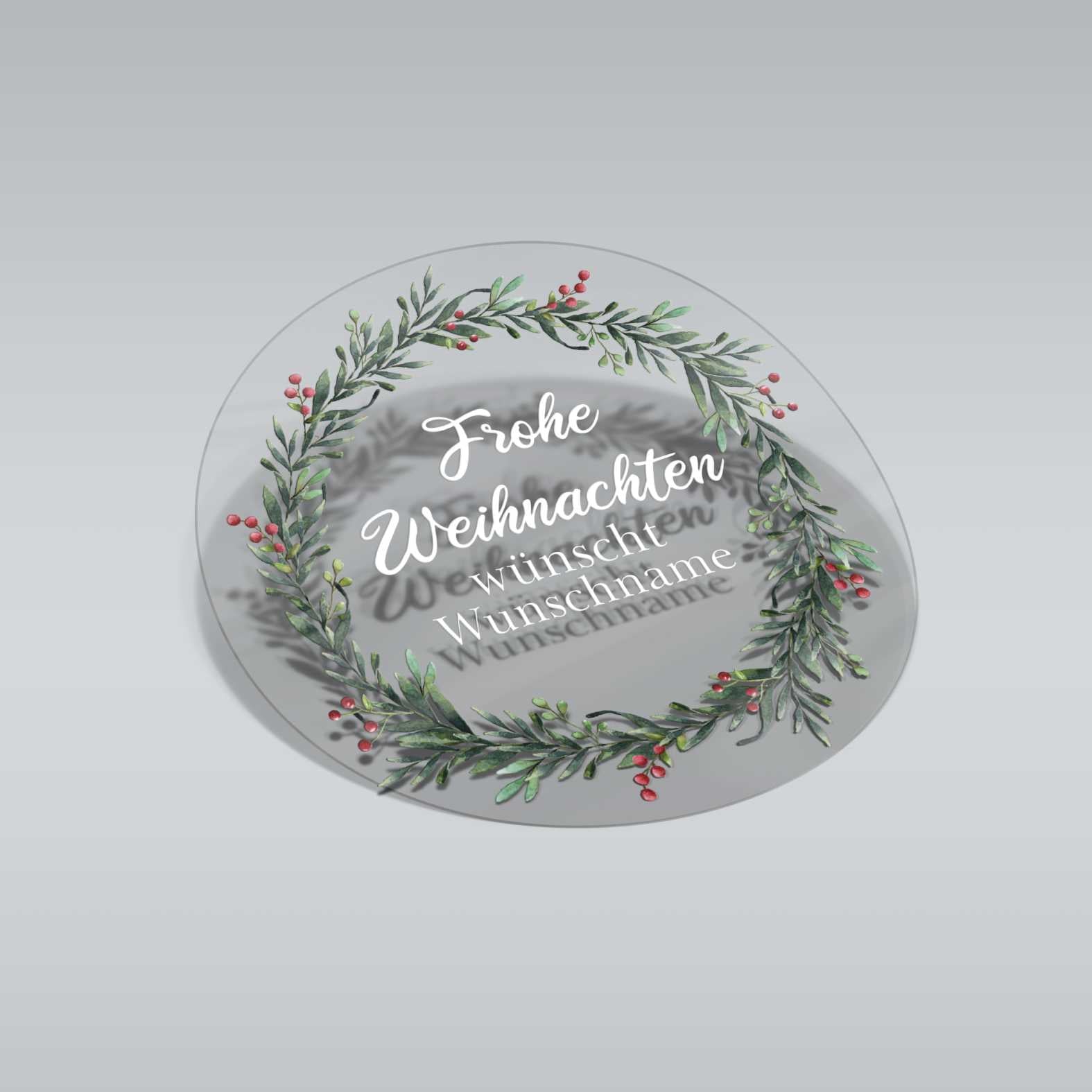 Weihnachten Aufkleber für Geschenke  - 24 Stück Personalisierte transparente Aufkleber - FOTOFOL