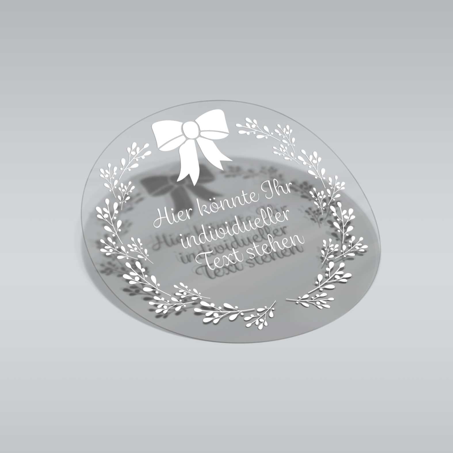 Weihnachten Aufkleber für Geschenke  - 24 Stück Personalisierte transparente Aufkleber - FOTOFOL