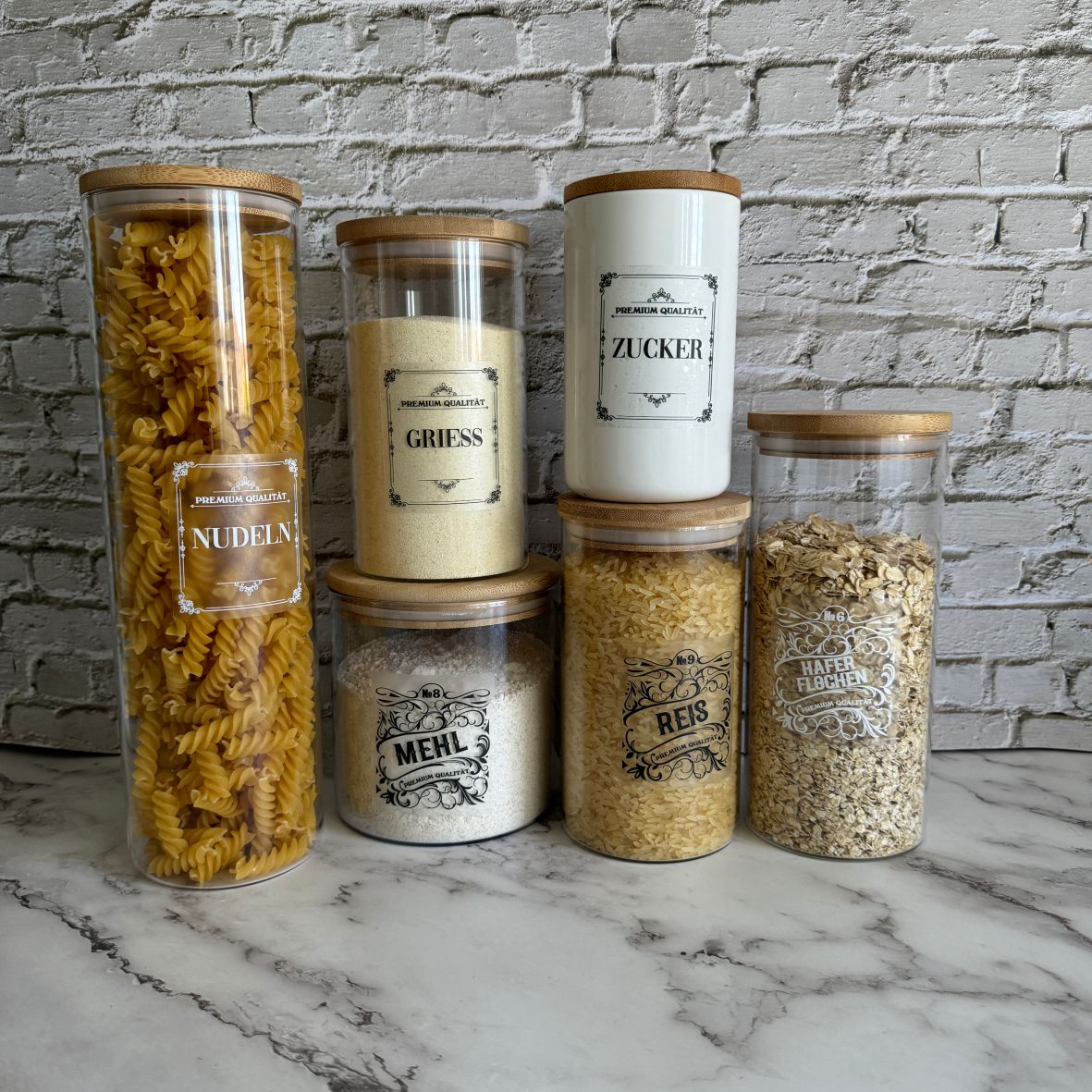 Aufkleber Vorratsdose in der Küche - FOTOFOL