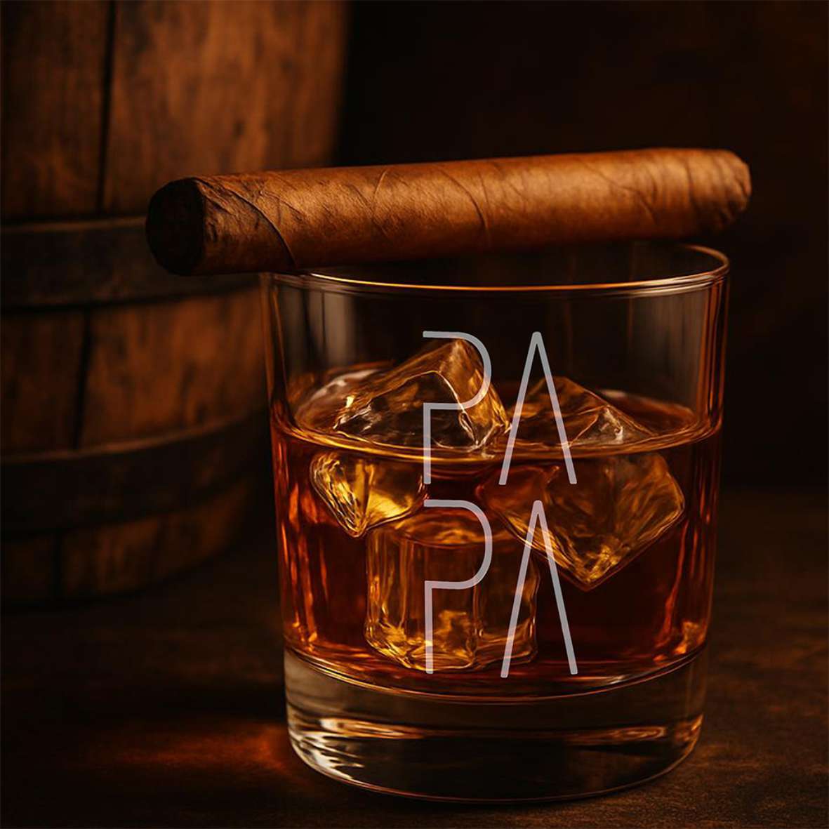 Personalisiertes Whiskey Glas "PAPA" - FOTOFOL