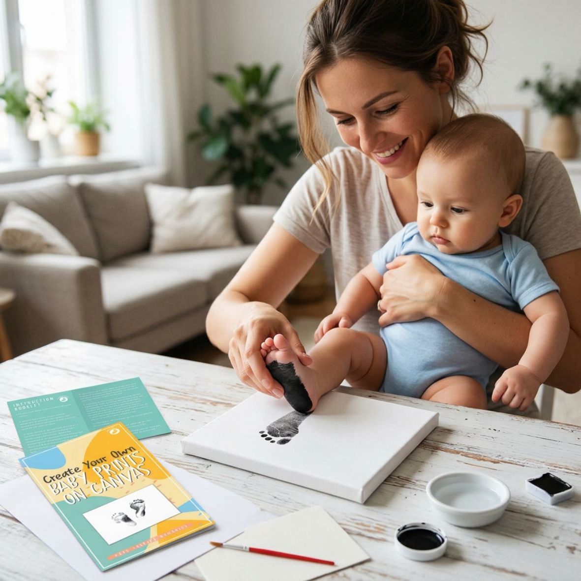 Gift Republic | DIY Babyprints auf Leinwand - Set