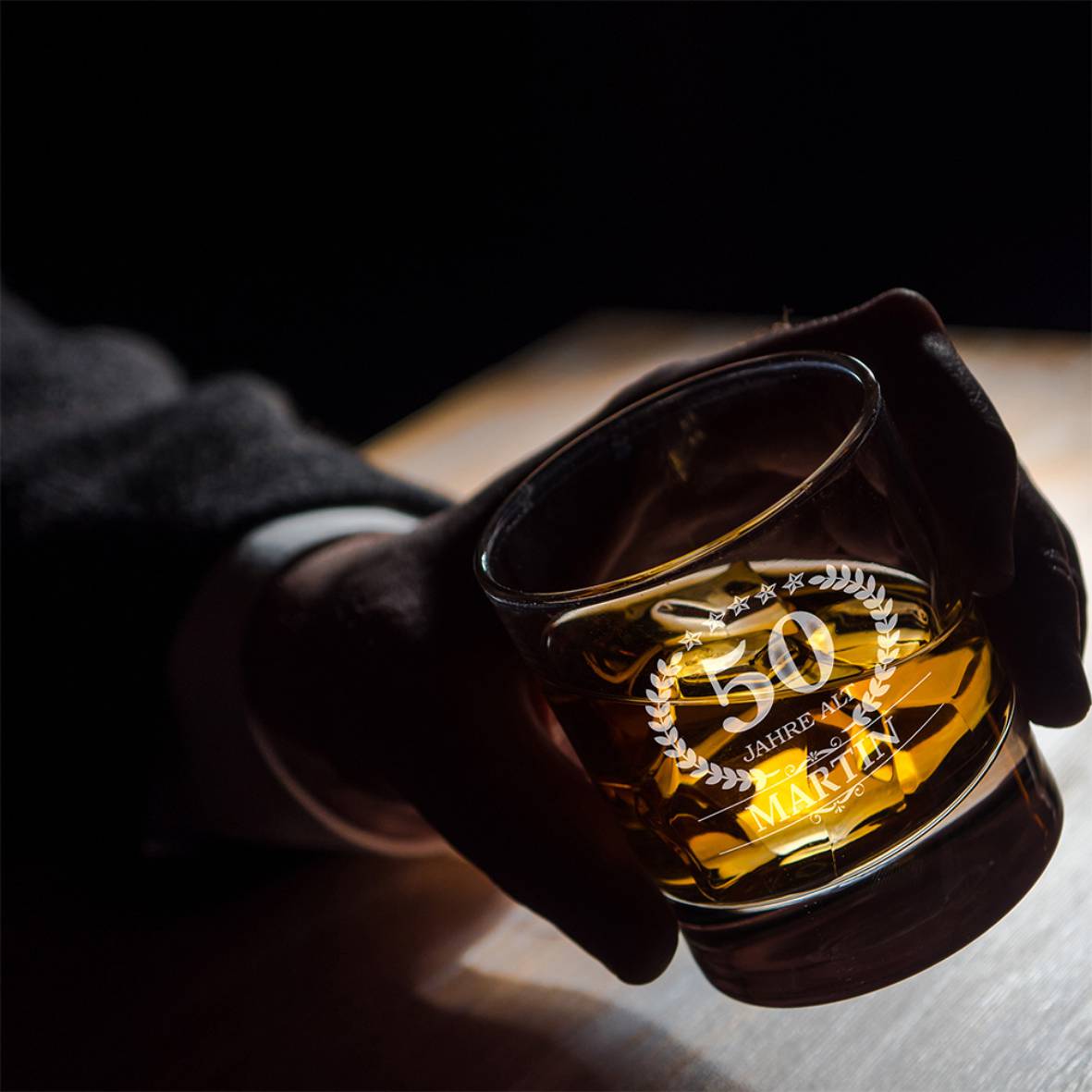 Personalisiertes Whiskey Glas mit Name und Jahre - FOTOFOL