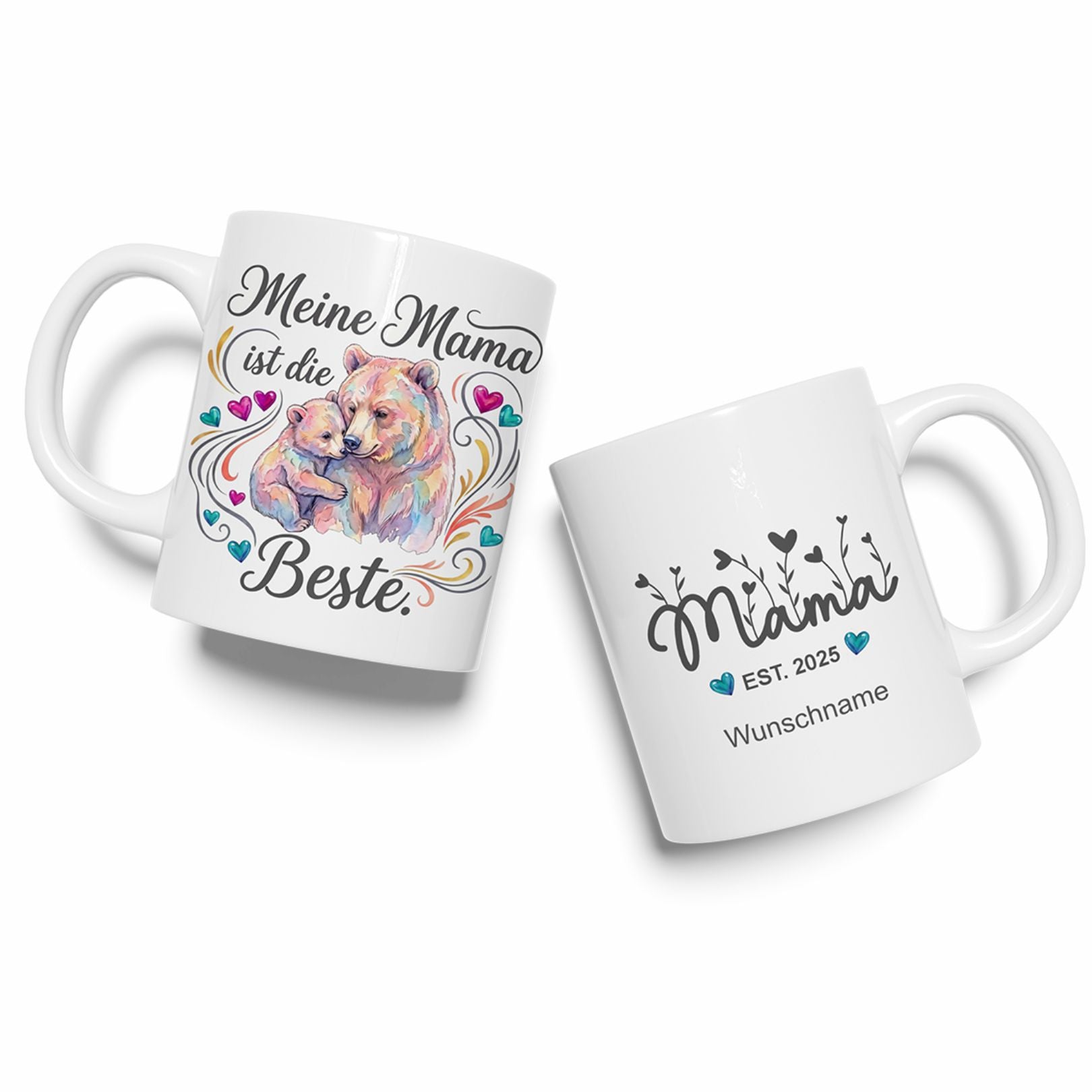 Personalisierte Tasse - Meine Mama ist die Beste - personalisiert mit Wunschname
