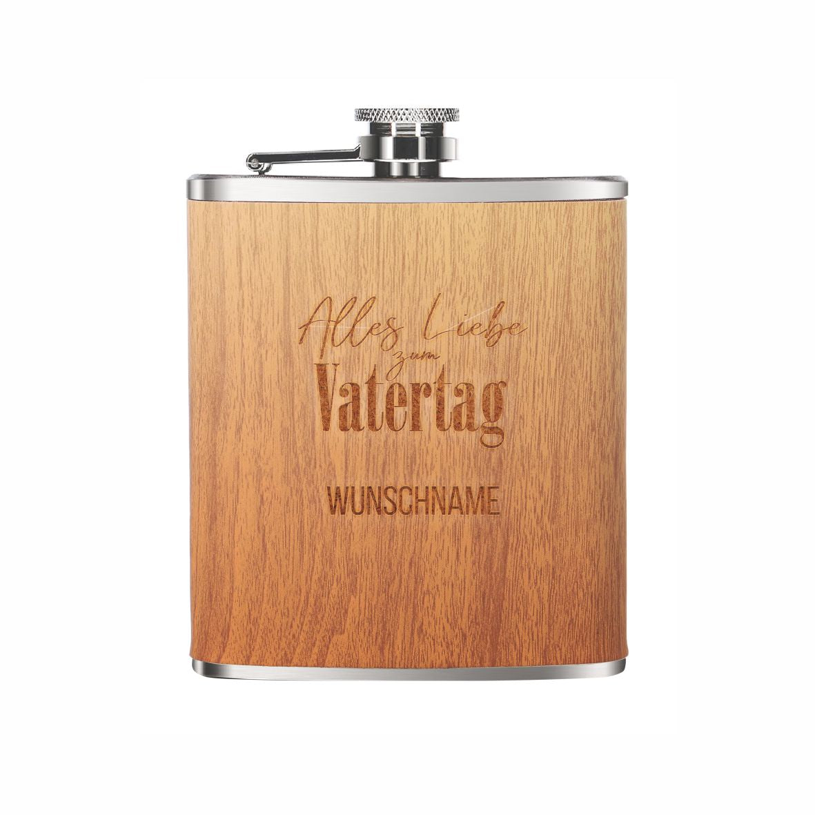 Personalisierter Flachmann mit Gravur - Vatertag - FOTOFOL