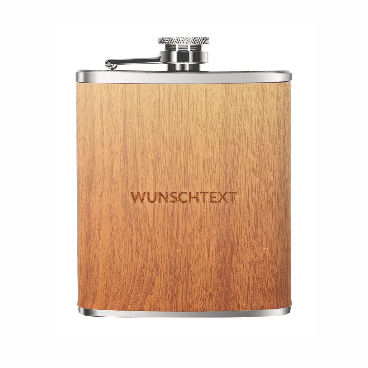 Personalisierter Flachmann mit Gravur - Wunschtext - FOTOFOL