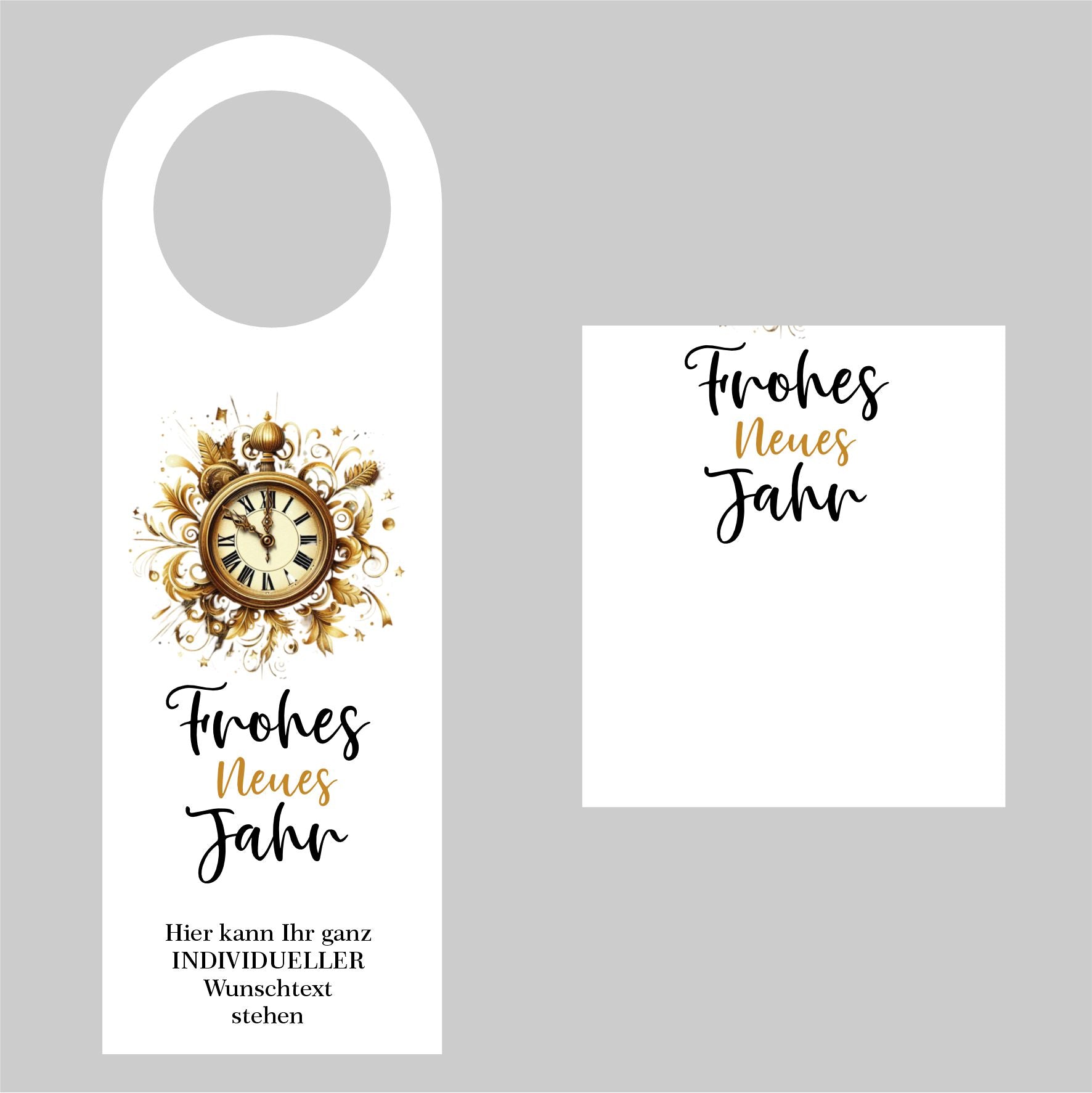 Flaschenanhänger für Weihnachten und Silvester - FOTOFOL