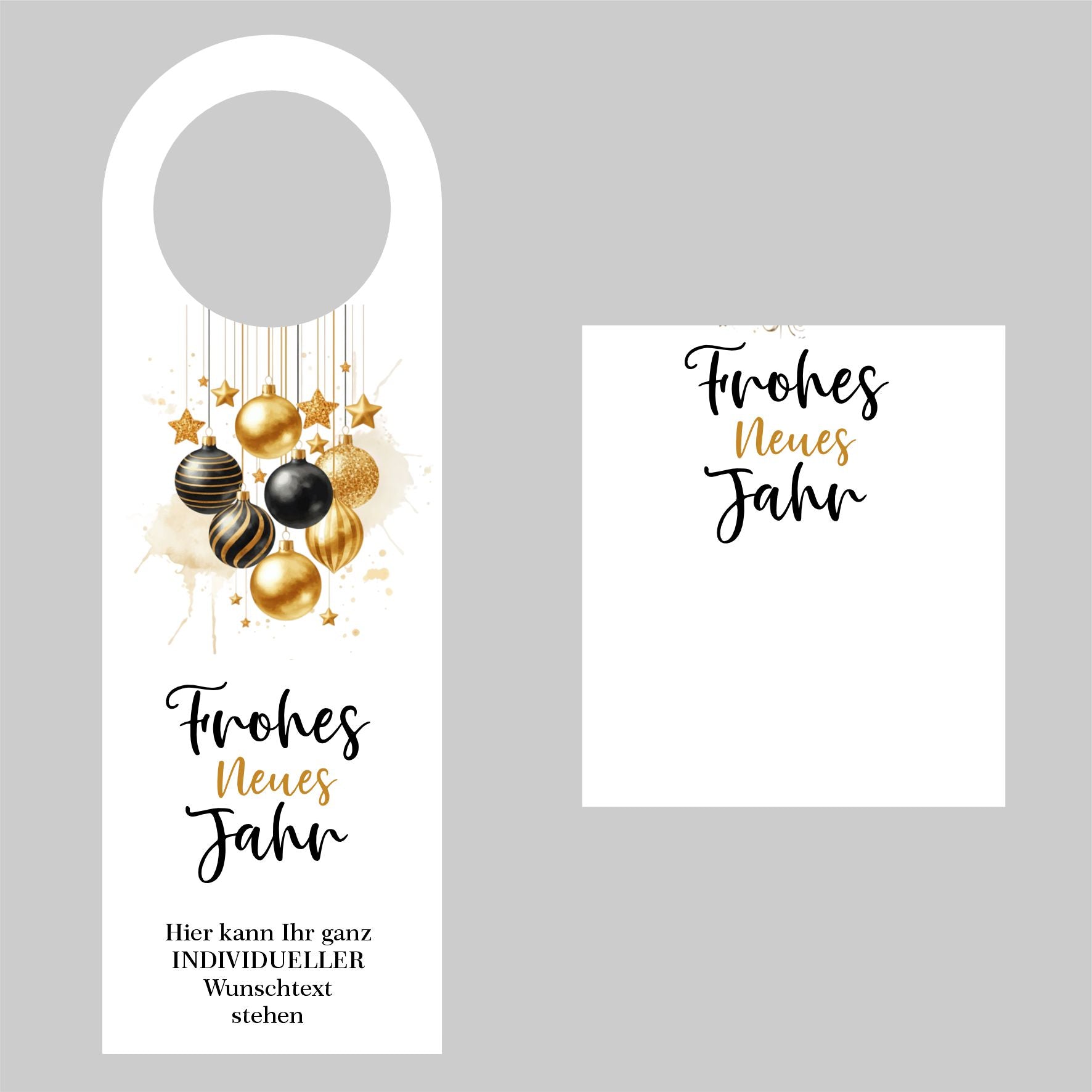 Flaschenanhänger für Weihnachten und Silvester - FOTOFOL