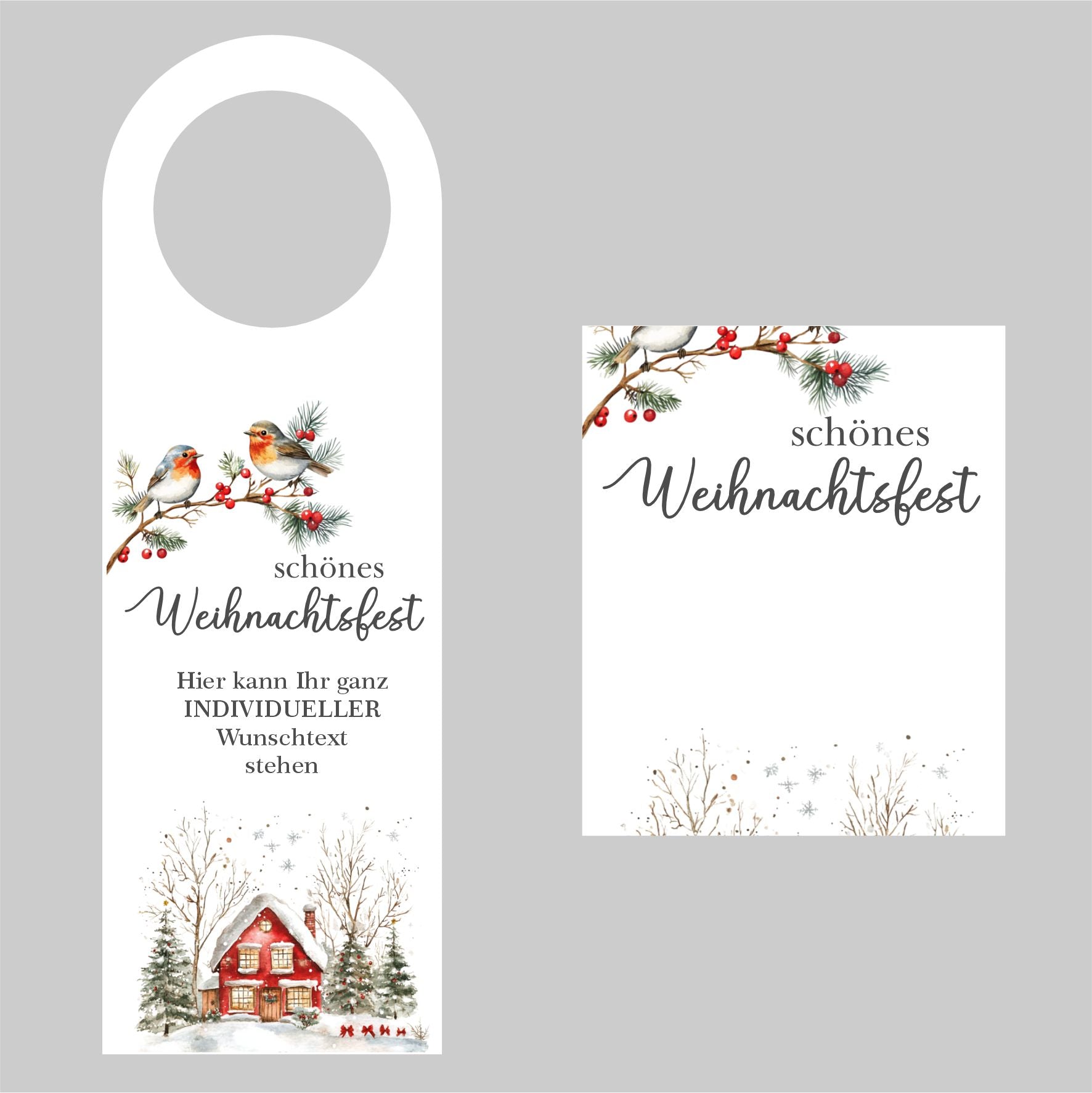 Flaschenanhänger für Weihnachten und Silvester - FOTOFOL