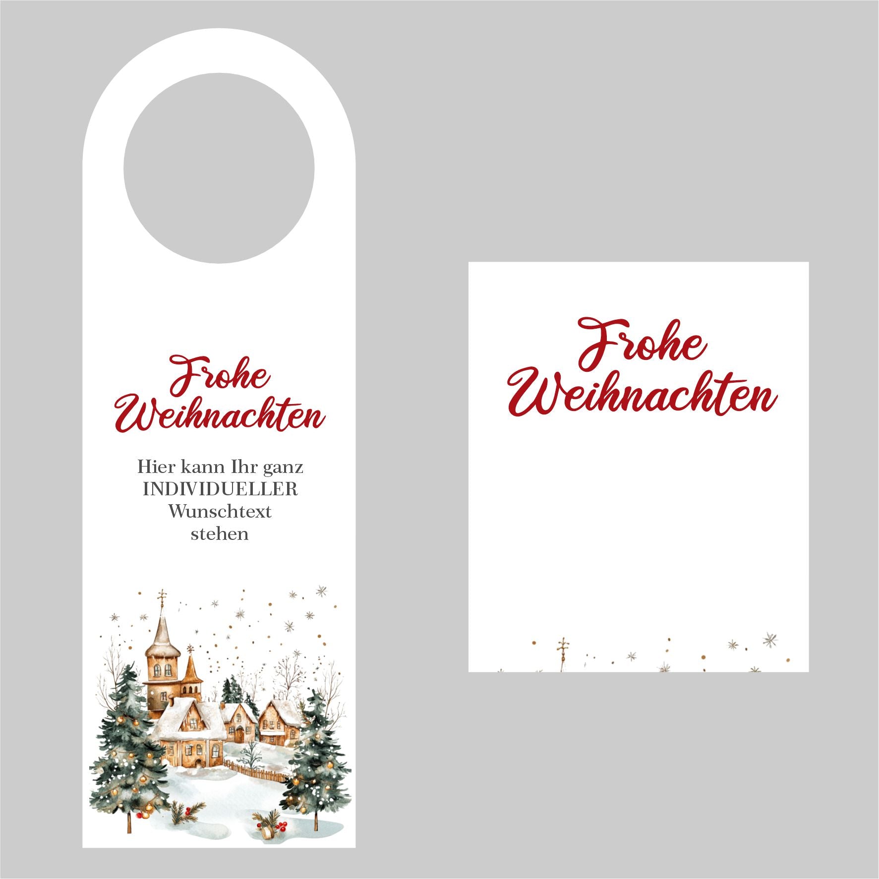 Flaschenanhänger für Weihnachten und Silvester - FOTOFOL