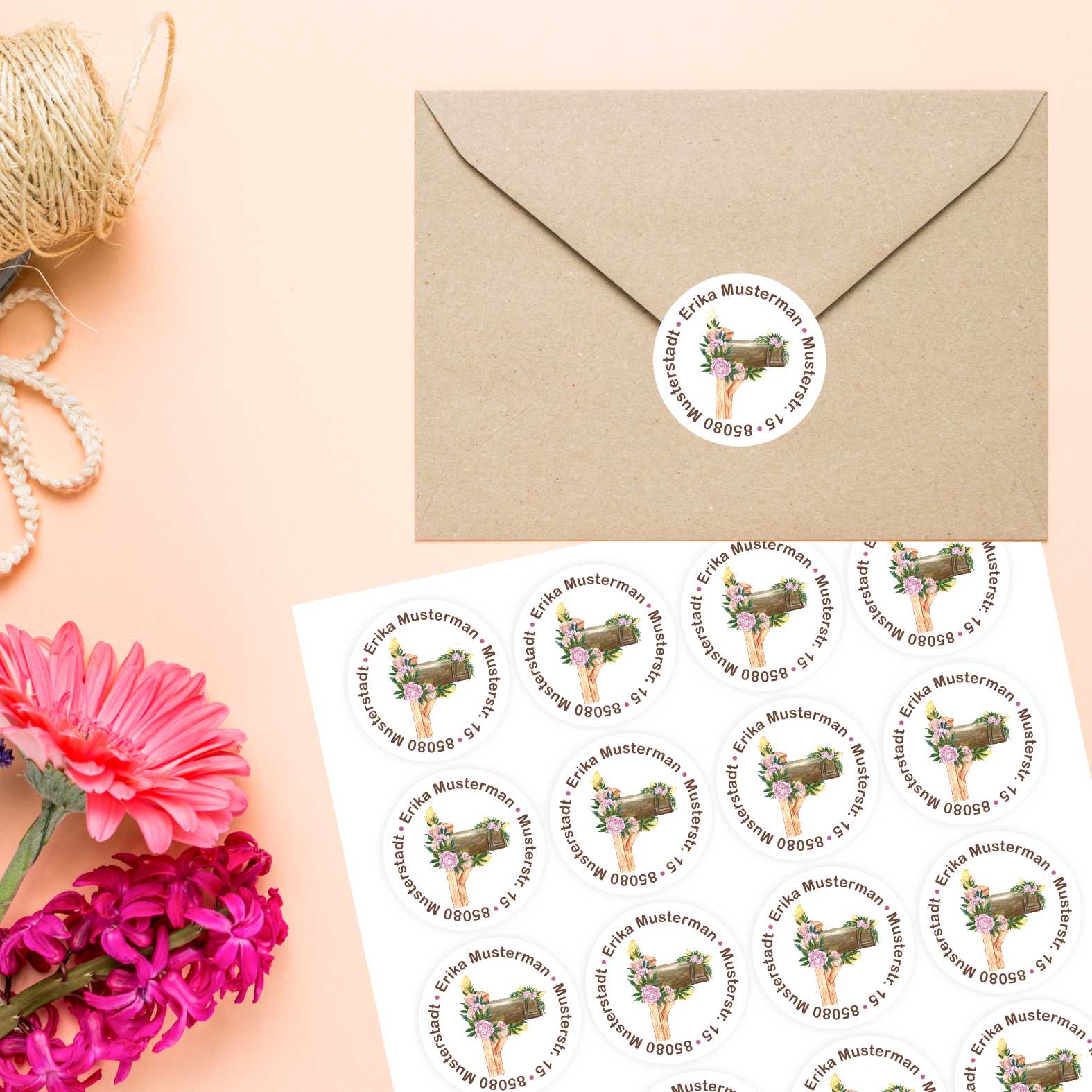 FOTOFOL Individuelle Adressaufkleber mit vielen Motiven & Farben | Kleine Adressaufkleber & Adressetiketten selbst gestalten | Adressetiketten/Adressaufkleber in höchster Qualität | Ideal für das Versenden Ihrer Briefe oder Pakete