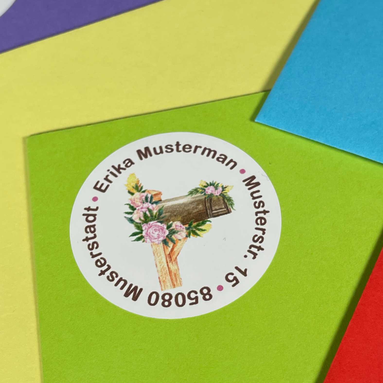 FOTOFOL Individuelle Adressaufkleber mit vielen Motiven & Farben | Kleine Adressaufkleber & Adressetiketten selbst gestalten | Adressetiketten/Adressaufkleber in höchster Qualität | Ideal für das Versenden Ihrer Briefe oder Pakete