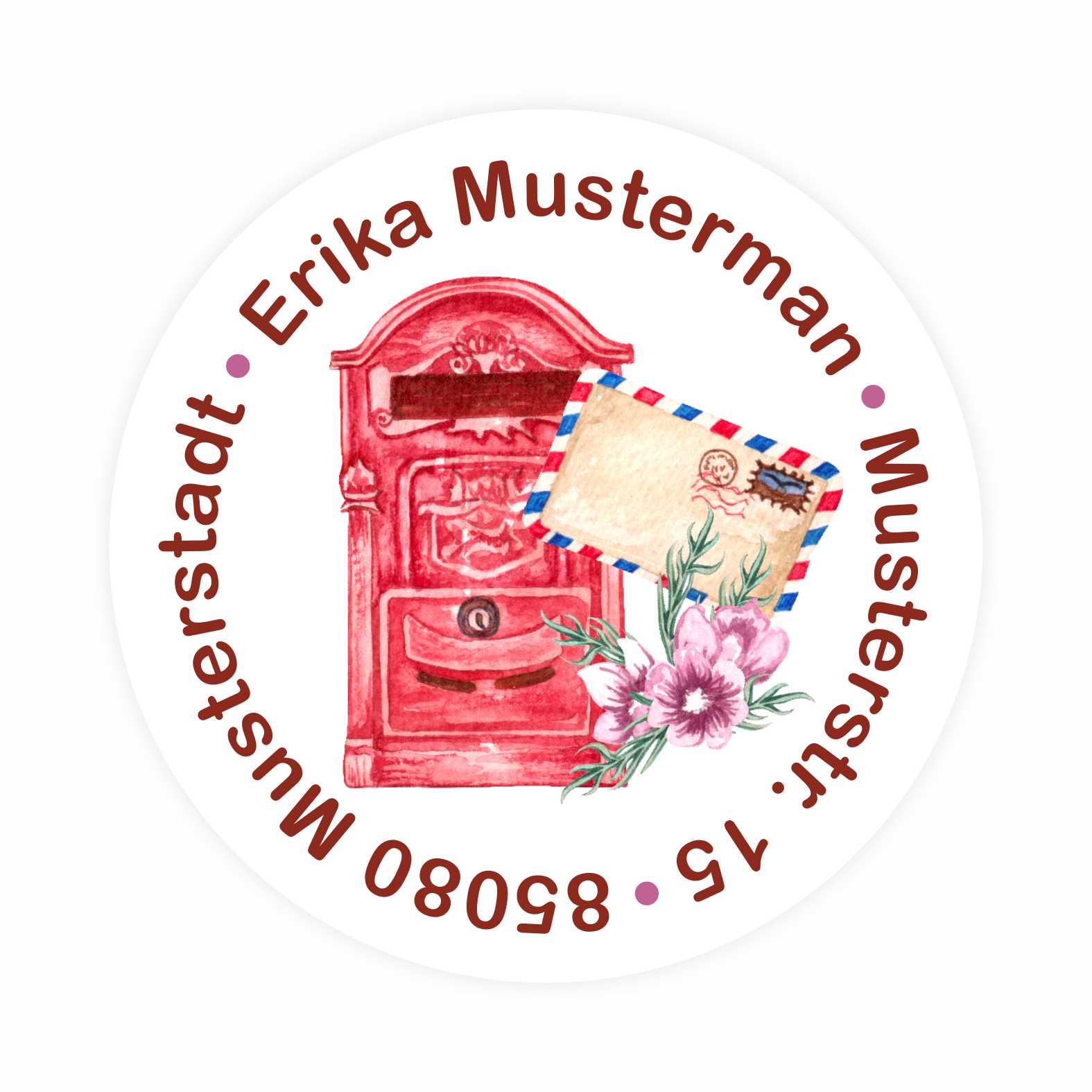 FOTOFOL Individuelle Adressaufkleber mit vielen Motiven & Farben | Kleine Adressaufkleber & Adressetiketten selbst gestalten | Adressetiketten/Adressaufkleber in höchster Qualität | Ideal für das Versenden Ihrer Briefe oder Pakete