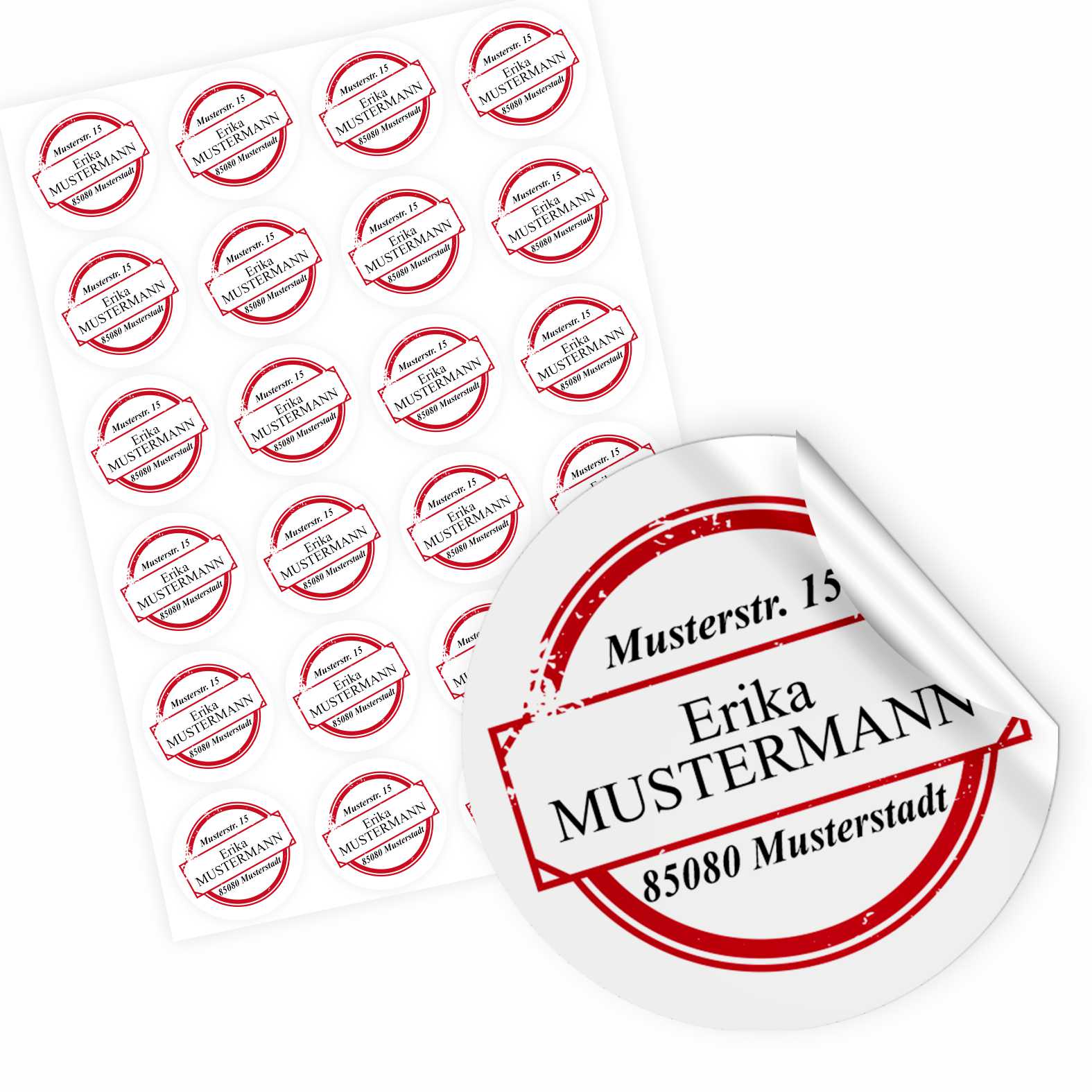 FOTOFOL Individuelle Adressaufkleber mit vielen Motiven & Farben | Kleine Adressaufkleber & Adressetiketten selbst gestalten | Adressetiketten/Adressaufkleber in höchster Qualität | Ideal für das Versenden Ihrer Briefe oder Pakete