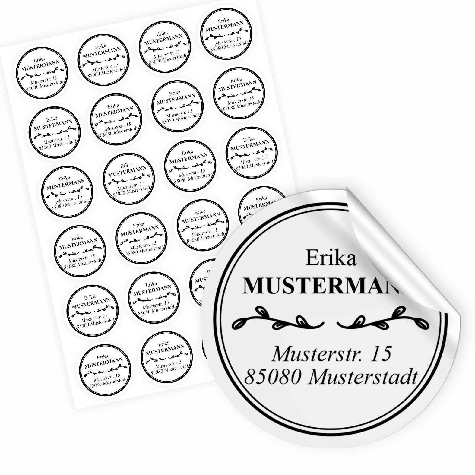 FOTOFOL Individuelle Adressaufkleber mit vielen Motiven & Farben | Kleine Adressaufkleber & Adressetiketten selbst gestalten | Adressetiketten/Adressaufkleber in höchster Qualität | Ideal für das Versenden Ihrer Briefe oder Pakete