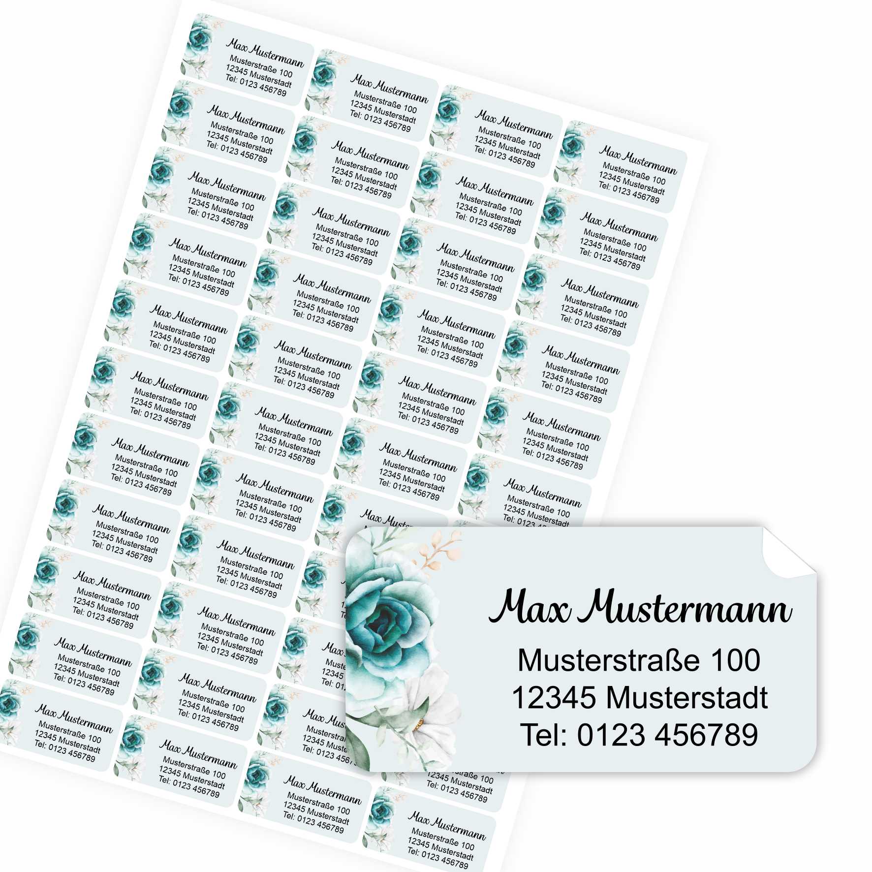 FOTOFOL Individuelle Adressaufkleber mit vielen Motiven & Farben | Kleine Adressaufkleber & Adressetiketten selbst gestalten | Adressetiketten/Adressaufkleber in höchster Qualität | Ideal für das Versenden Ihrer Briefe oder Pakete