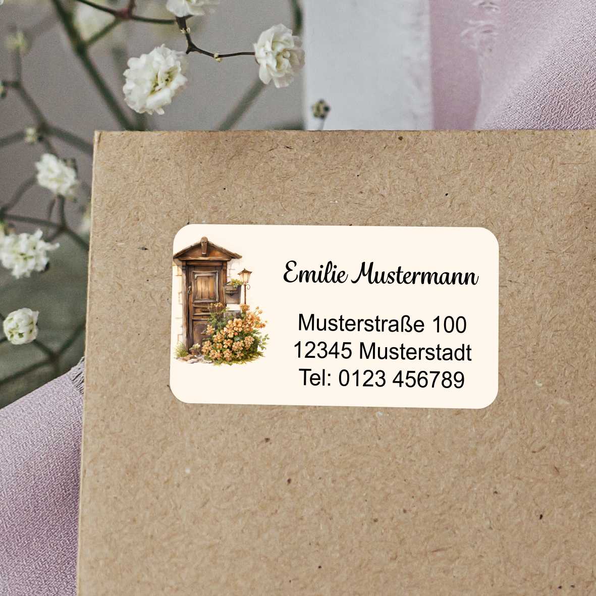 FOTOFOL Individuelle Adressaufkleber mit vielen Motiven & Farben | Kleine Adressaufkleber & Adressetiketten selbst gestalten | Adressetiketten/Adressaufkleber in höchster Qualität | Ideal für das Versenden Ihrer Briefe oder Pakete