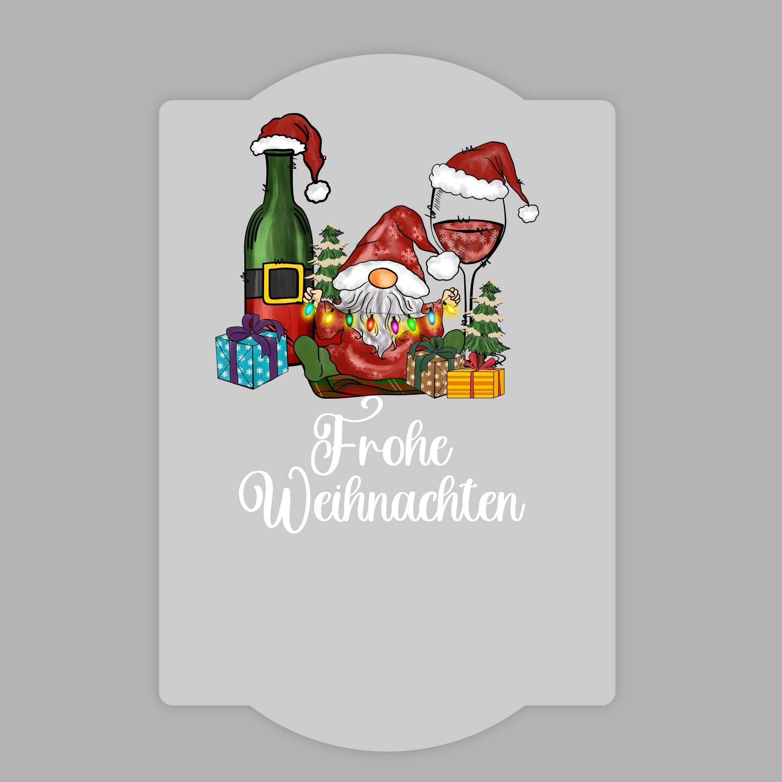 Flaschenetiketten Weihnachten personalisiert mit Wunschtext - FOTOFOL
