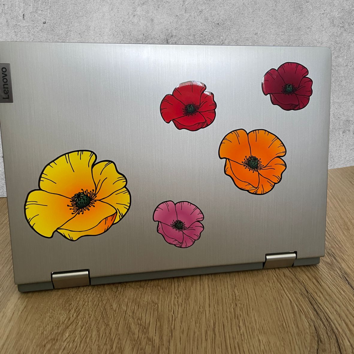 Mohnblumen Aufkleber Set - FOTOFOL