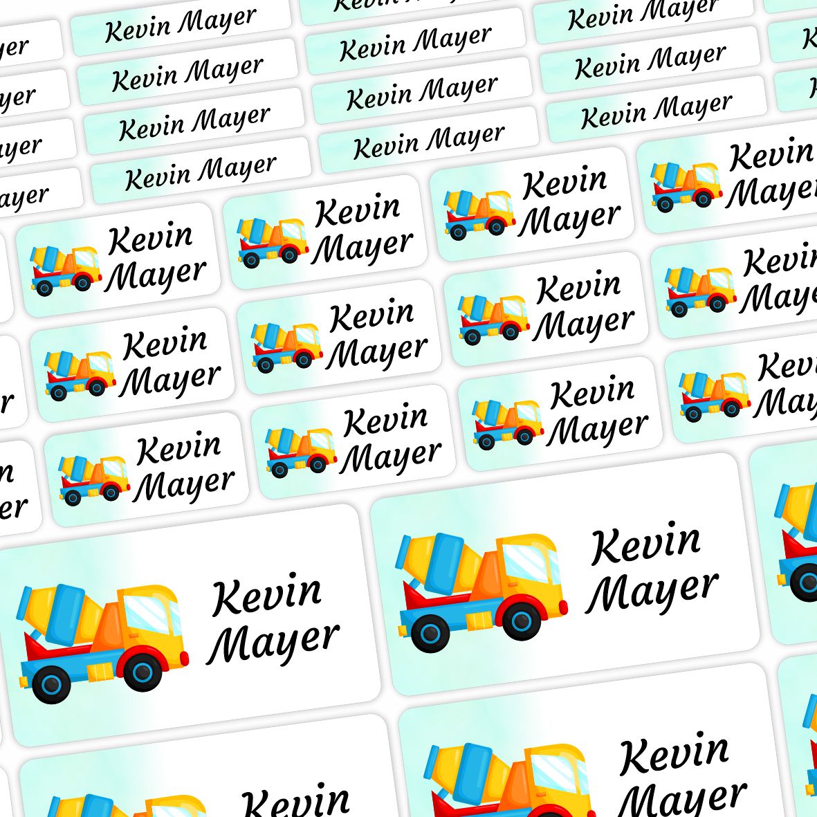 Namensaufkleber - personalisierte Aufkleber mit Wunschname für Stifte und alle Schulsachen - FOTOFOL