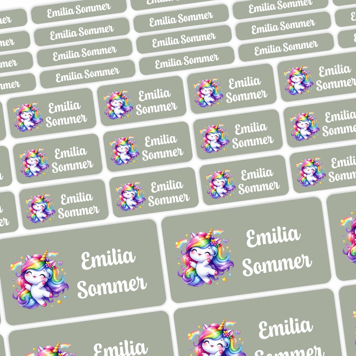 Namensaufkleber - personalisierte Aufkleber mit Wunschname für Stifte und alle Schulsachen - FOTOFOL