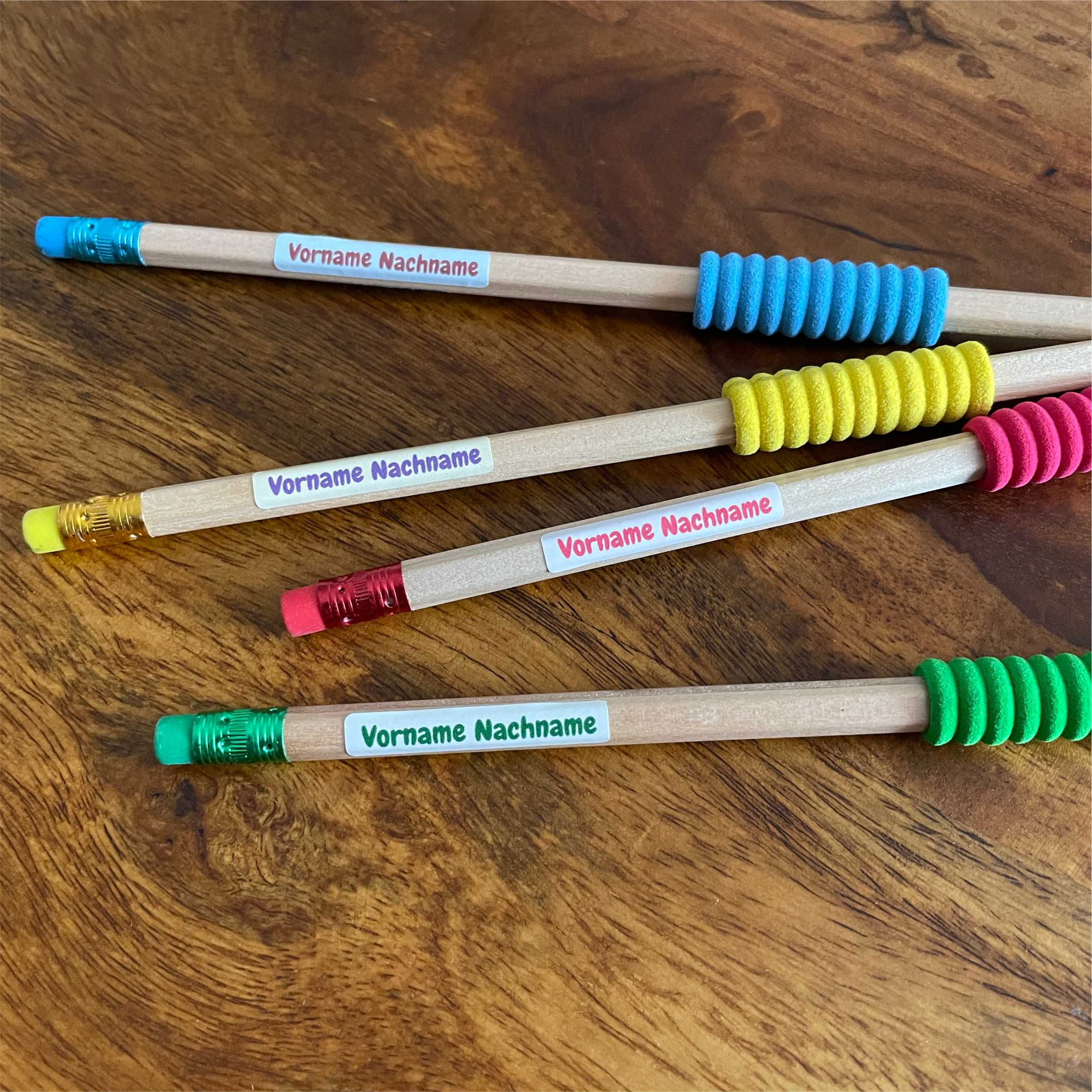 Namensaufkleber Set - personalisiert mit Wunschname für Stifte und alle Schulsachen - Pferde - FOTOFOL