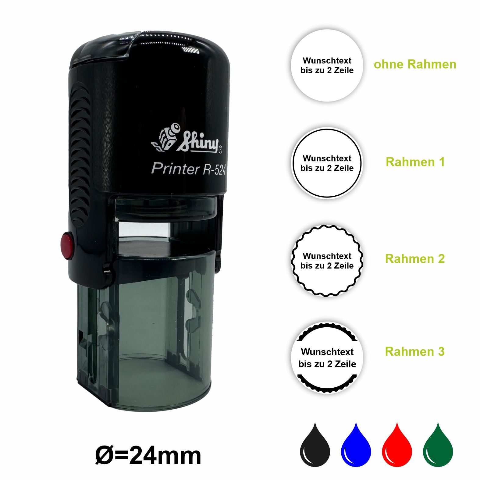 Personalisierter Stempel Ø 24mm - FOTOFOL