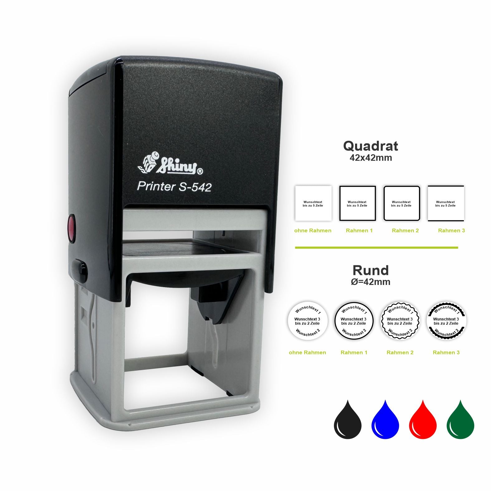 Personalisierter Stempel 42x42mm - FOTOFOL