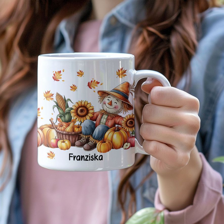 Fotofol - Personalisierte Tassen für den Herbst: Gestalten Sie Ihre Tasse mit Namen und bringen Sie Gemütlichkeit in jeden Morgen! Ideal als Geschenk.